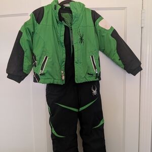 Green and Black Spider Kids Costume